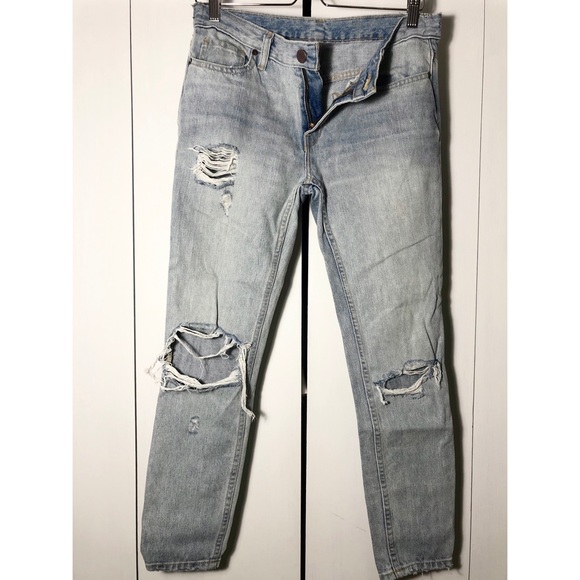 Urban outfitters BDG slim ripped BF low rise jeans